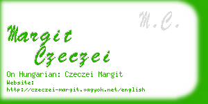 margit czeczei business card